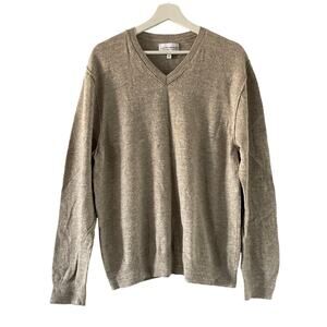 Mens Sweater Extra Large Layering Pullover Office Preppy Neutral Minimalist